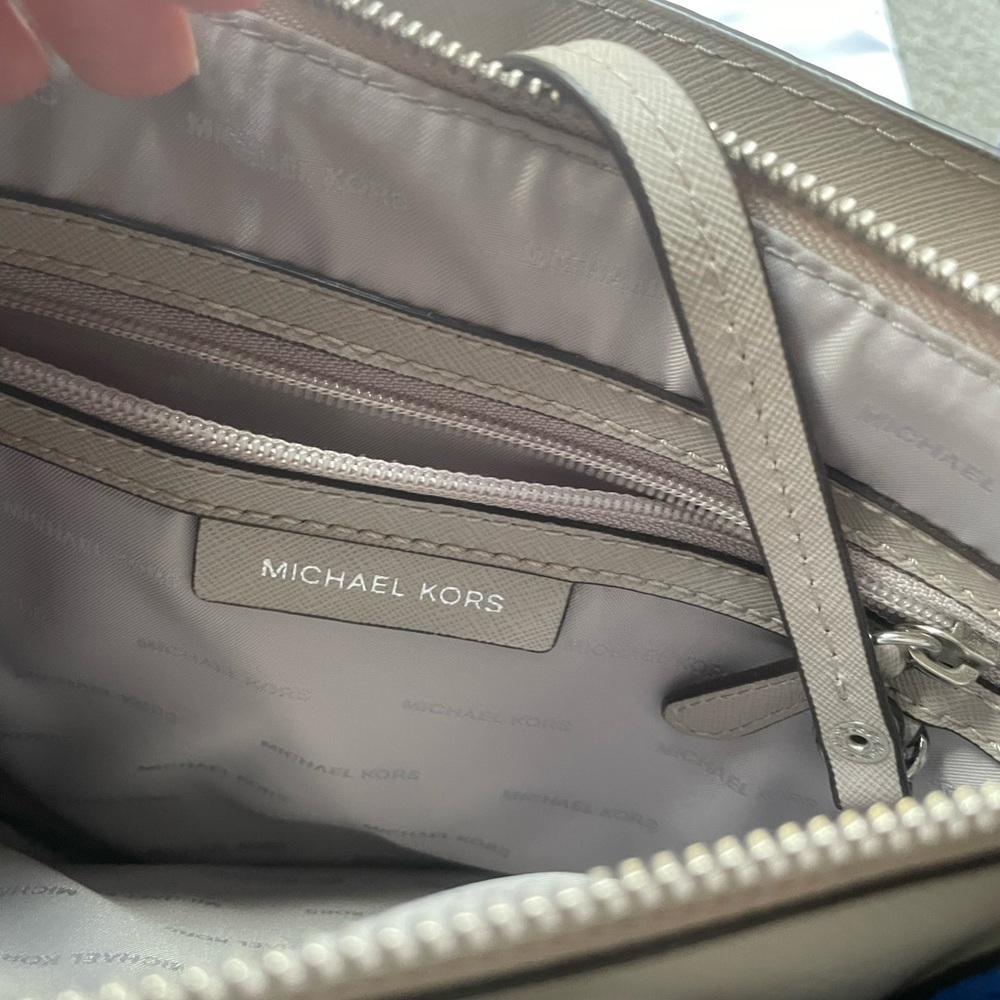 Michael Kors Blue Structured Leather Tote - Picture 4 of 7